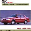 Hyundai Excel Service Repair Manual 1989-1994
