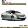 Nissan Altima Hybrid HL32 Service Repair Manual 2009